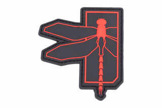 Haley Strategic Dragonfly This Little Red Patch of Mine Morale Patch features a black and red design